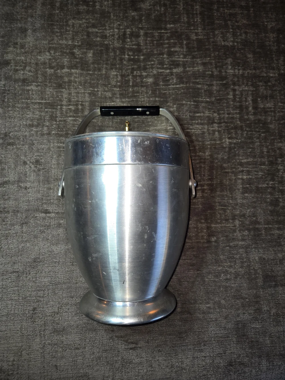 Kromex Aluminum Mid-Century Modern 1950s Vintage Tall Ice Bucket